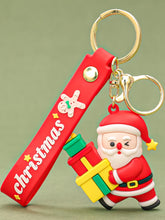 Porte-clés de Noël personnalisé avec le bonhomme de neige du Père Noël, porte-clés de Noël personnalisé, pendentif voiture